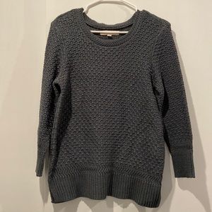 Ann Taylor Loft Knitted Grey-Green Sweater